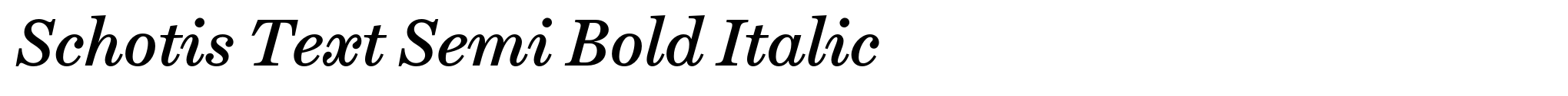 Schotis Text Semi Bold Italic image